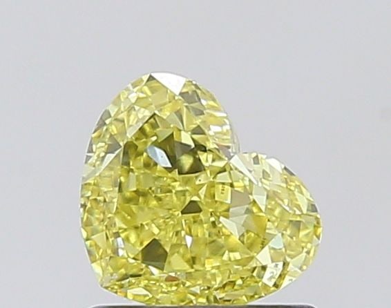 Loose Diamond - HEART 0.85ct Fancy Intense Yellow VS1: Loose Diamond - HEART 0.85ct Fancy Intense Yellow VS1 Source: This is a real non-mined Diamond that has been grown in a lab Shape: HEART Carats: 0.85 Color: Fancy Intense Yellow Certification: IGI Vid