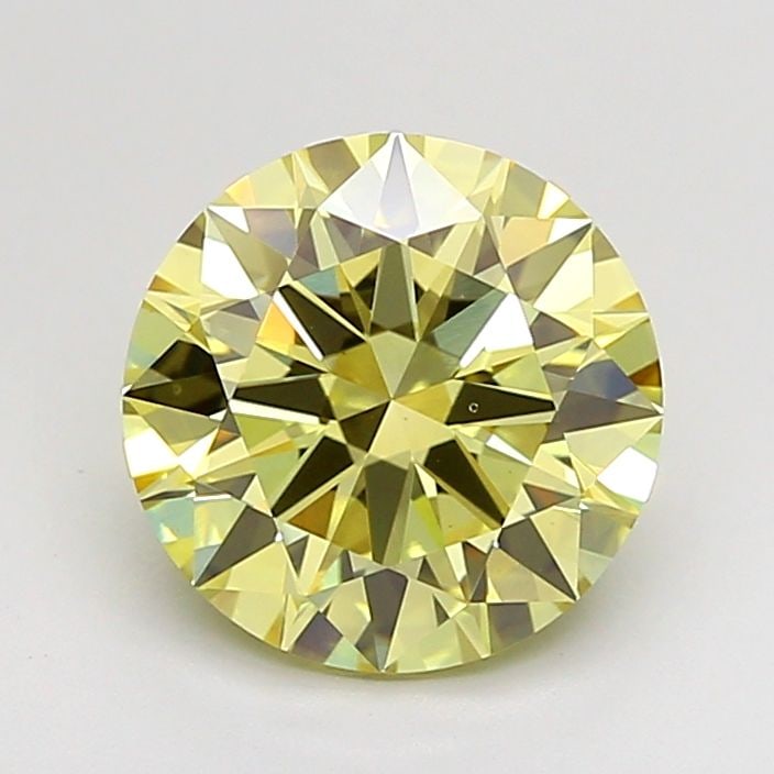 Loose Diamond - ROUND 2.5ct Fancy Yellow VS1: Loose Diamond - ROUND 2.5ct Fancy Yellow VS1 Source: This is a real non-mined Diamond that has been grown in a lab Shape: ROUND Carats: 2.5 Color: Fancy Yellow Certification: IGI Video: