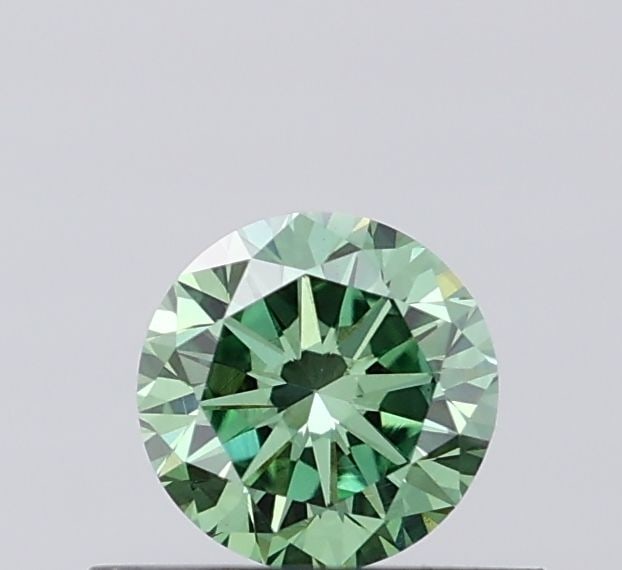 Loose Diamond - ROUND 0.39ct Fancy Vivid Green VS1: Loose Diamond - ROUND 0.39ct Fancy Vivid Green VS1 Source: This is a real non-mined Diamond that has been grown in a lab Shape: ROUND Carats: 0.39 Color: Fancy Vivid Green Certification: IGI Video:
