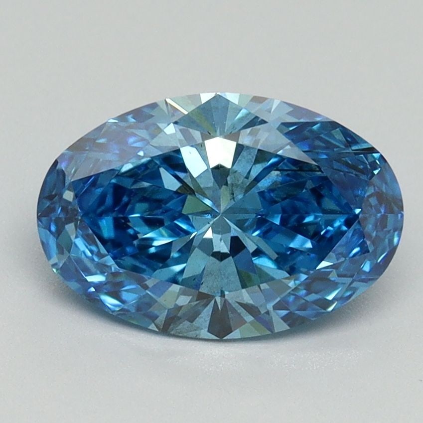 Loose Diamond - OVAL 1.64ct Fancy Vivid Blue SI1: Loose Diamond - OVAL 1.64ct Fancy Vivid Blue SI1 Source: This is a real non-mined Diamond that has been grown in a lab Shape: OVAL Carats: 1.64 Color: Fancy Vivid Blue Certification: IGI Video: