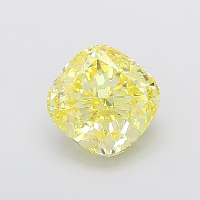 Loose Diamond - CUSHION MODIFIED 2.51ct Fancy Intense Yellow VS2: Loose Diamond - CUSHION MODIFIED 2.51ct Fancy Intense Yellow VS2 Source: This is a real non-mined Diamond that has been grown in a lab Shape: CUSHION MODIFIED Carats: 2.51 Color: Fancy Intense Yellow 