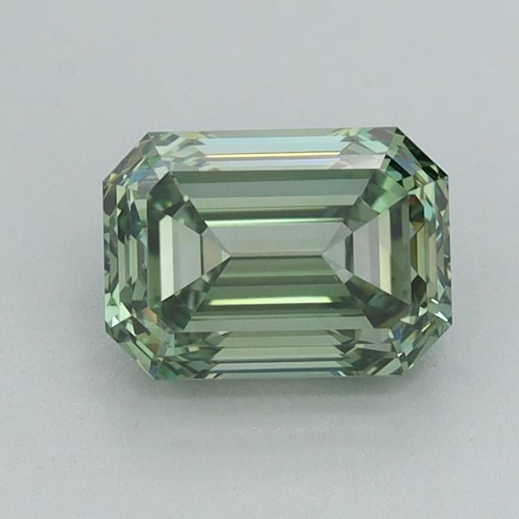 Loose Diamond - EMERALD 1.21ct Fancy Vivid Green VS1: Loose Diamond - EMERALD 1.21ct Fancy Vivid Green VS1 Source: This is a real non-mined Diamond that has been grown in a lab Shape: EMERALD Carats: 1.21 Color: Fancy Vivid Green Certification: IGI Video