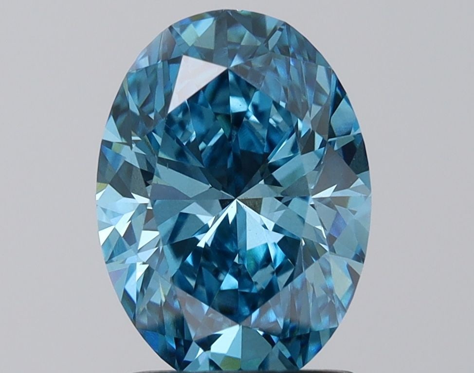 Loose Diamond - OVAL 2.07ct Fancy Vivid Blue VS1: Loose Diamond - OVAL 2.07ct Fancy Vivid Blue VS1 Source: This is a real non-mined Diamond that has been grown in a lab Shape: OVAL Carats: 2.07 Color: Fancy Vivid Blue Certification: IGI Video: