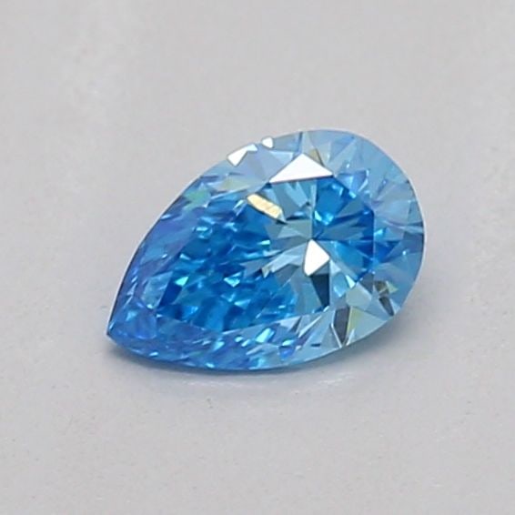 Loose Diamond - PEAR 0.18ct Fancy Vivid Blue VS1: Loose Diamond - PEAR 0.18ct Fancy Vivid Blue VS1 Source: This is a real non-mined Diamond that has been grown in a lab Shape: PEAR Carats: 0.18 Color: Fancy Vivid Blue Certification: IGI Video: