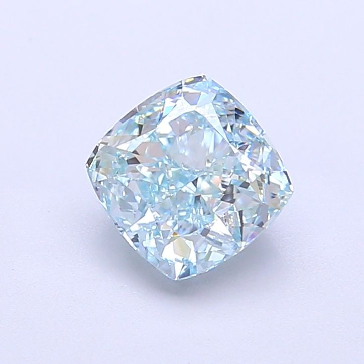 Loose Diamond - CUSHION MODIFIED 1.26ct Fancy Vivid Blue VVS1: Loose Diamond - CUSHION MODIFIED 1.26ct Fancy Vivid Blue VVS1 Source: This is a real non-mined Diamond that has been grown in a lab Shape: CUSHION MODIFIED Carats: 1.26 Color: Fancy Vivid Blue Certifi