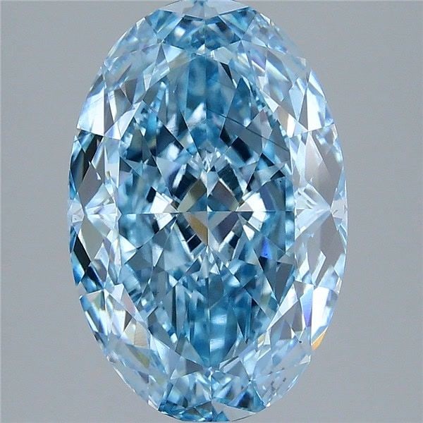 Loose Diamond - OVAL 4.8ct Fancy Vivid Blue VS2: Loose Diamond - OVAL 4.8ct Fancy Vivid Blue VS2 Source: This is a real non-mined Diamond that has been grown in a lab Shape: OVAL Carats: 4.8 Color: Fancy Vivid Blue Certification: IGI Video: