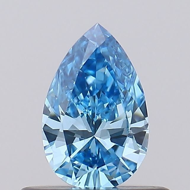 Loose Diamond - PEAR 0.36ct Fancy Vivid Blue VVS2: Loose Diamond - PEAR 0.36ct Fancy Vivid Blue VVS2 Source: This is a real non-mined Diamond that has been grown in a lab Shape: PEAR Carats: 0.36 Color: Fancy Vivid Blue Certification: NONE Video: