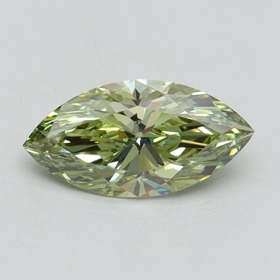 Loose Diamond - MARQUISE 1.0ct Fancy Vivid Green VS1: Loose Diamond - MARQUISE 1.0ct Fancy Vivid Green VS1 Source: This is a real non-mined Diamond that has been grown in a lab Shape: MARQUISE Carats: 1.0 Color: Fancy Vivid Green Certification: IGI Video