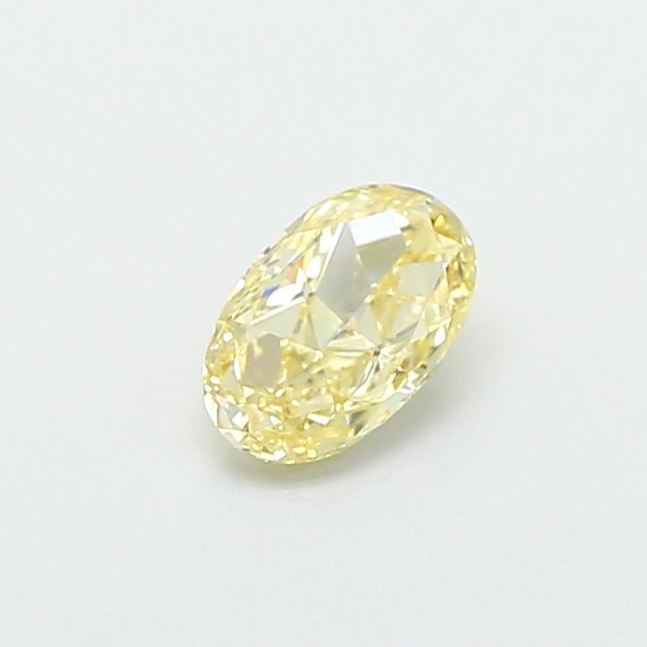 Loose Diamond - OVAL 0.45ct Fancy Light Yellow VVS2: Loose Diamond - OVAL 0.45ct Fancy Light Yellow VVS2 Source: This is a real non-mined Diamond that has been grown in a lab Shape: OVAL Carats: 0.45 Color: Fancy Light Yellow Certification: IGI Video: