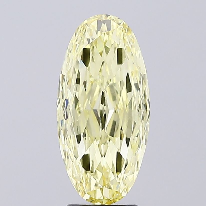 Loose Diamond - OVAL 4.14ct Fancy Yellow VS1: Loose Diamond - OVAL 4.14ct Fancy Yellow VS1 Source: This is a real non-mined Diamond that has been grown in a lab Shape: OVAL Carats: 4.14 Color: Fancy Yellow Certification: IGI Video: