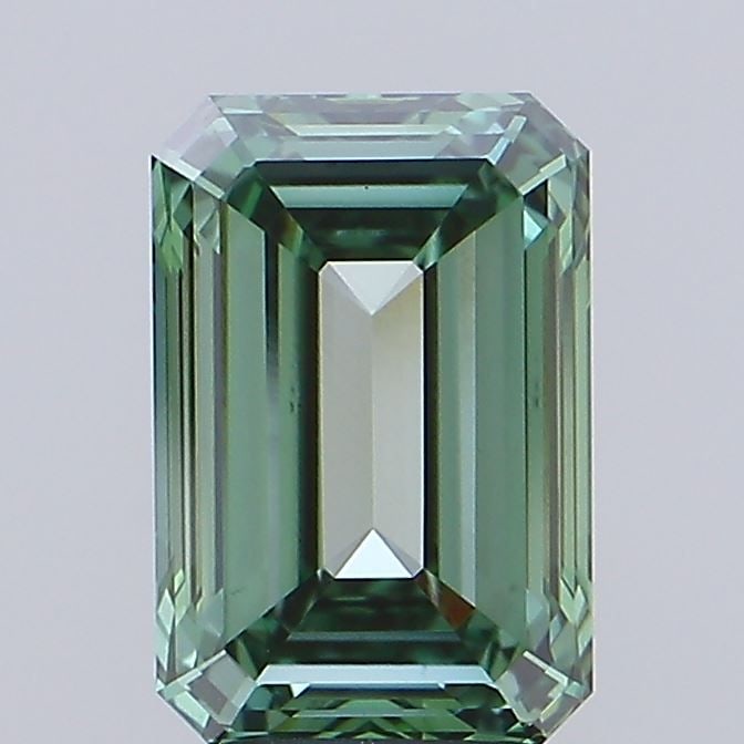 Loose Diamond - EMERALD 3.01ct Fancy Vivid Green VS1: Loose Diamond - EMERALD 3.01ct Fancy Vivid Green VS1 Source: This is a real non-mined Diamond that has been grown in a lab Shape: EMERALD Carats: 3.01 Color: Fancy Vivid Green Certification: IGI Video