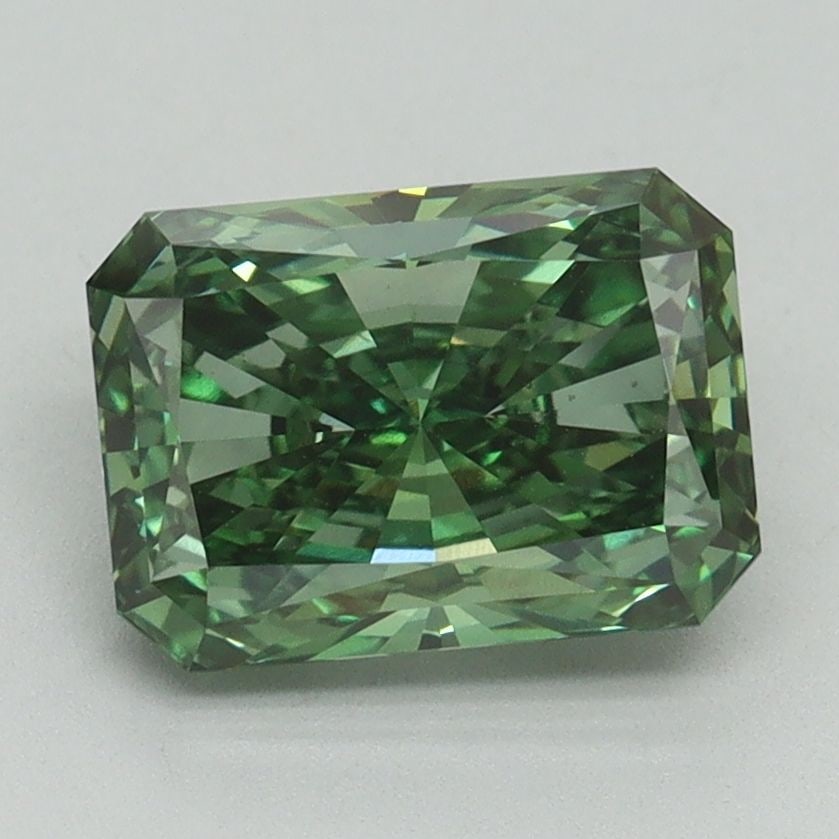 Loose Diamond - RADIANT 2.07ct Fancy Vivid Green VS1: Loose Diamond - RADIANT 2.07ct Fancy Vivid Green VS1 Source: This is a real non-mined Diamond that has been grown in a lab Shape: RADIANT Carats: 2.07 Color: Fancy Vivid Green Certification: IGI Video