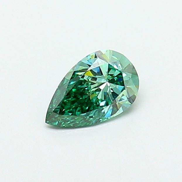 Loose Diamond - PEAR 0.78ct Fancy Vivid Green SI1: Loose Diamond - PEAR 0.78ct Fancy Vivid Green SI1 Source: This is a real non-mined Diamond that has been grown in a lab Shape: PEAR Carats: 0.78 Color: Fancy Vivid Green Certification: IGI Video: