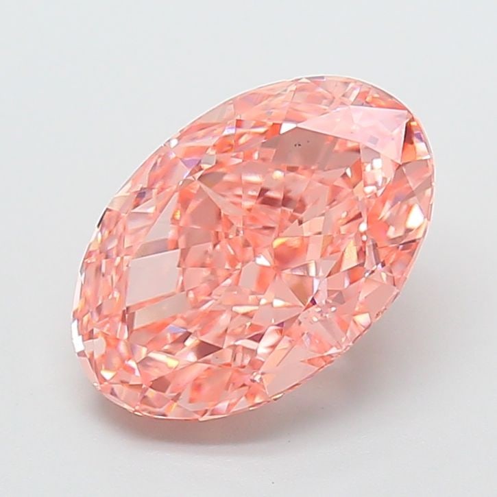 Loose Diamond - OVAL 4.1ct Fancy Vivid Pink VS1: Loose Diamond - OVAL 4.1ct Fancy Vivid Pink VS1 Source: This is a real non-mined Diamond that has been grown in a lab Shape: OVAL Carats: 4.1 Color: Fancy Vivid Pink Certification: IGI Video: