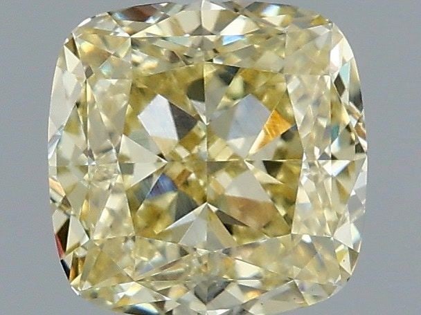 Loose Diamond - CUSHION MODIFIED 1.09ct Fancy Yellow VS1: Loose Diamond - CUSHION MODIFIED 1.09ct Fancy Yellow VS1 Source: This is a real non-mined Diamond that has been grown in a lab Shape: CUSHION MODIFIED Carats: 1.09 Color: Fancy Yellow Certification: I