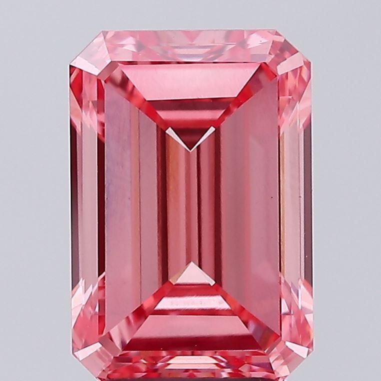 Loose Diamond - EMERALD 3.0ct Fancy Vivid Pink VS1: Loose Diamond - EMERALD 3.0ct Fancy Vivid Pink VS1 Source: This is a real non-mined Diamond that has been grown in a lab Shape: EMERALD Carats: 3.0 Color: Fancy Vivid Pink Certification: IGI Video:
