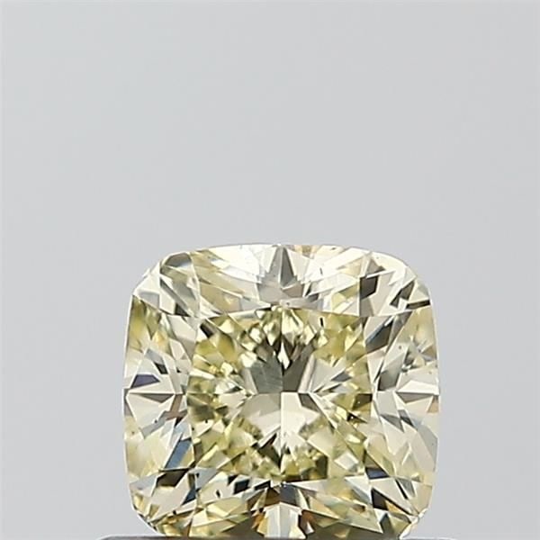 Loose Diamond - CUSHION MODIFIED 0.63ct Fancy Light Yellow VS2: Loose Diamond - CUSHION MODIFIED 0.63ct Fancy Light Yellow VS2 Source: This is a real non-mined Diamond that has been grown in a lab Shape: CUSHION MODIFIED Carats: 0.63 Color: Fancy Light Yellow Cert