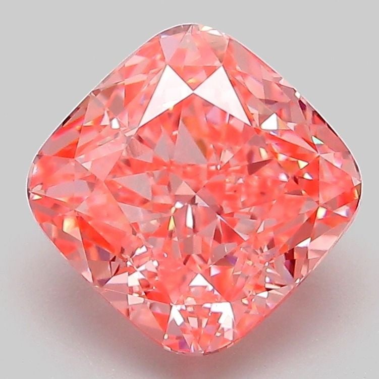 Loose Diamond - CUSHION MODIFIED 3.07ct Fancy Vivid Pink VVS2: Loose Diamond - CUSHION MODIFIED 3.07ct Fancy Vivid Pink VVS2 Source: This is a real non-mined Diamond that has been grown in a lab Shape: CUSHION MODIFIED Carats: 3.07 Color: Fancy Vivid Pink Certifi
