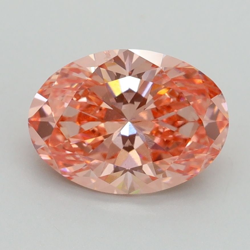 Loose Diamond - OVAL 1.8ct Fancy Vivid Pink VS2: Loose Diamond - OVAL 1.8ct Fancy Vivid Pink VS2 Source: This is a real non-mined Diamond that has been grown in a lab Shape: OVAL Carats: 1.8 Color: Fancy Vivid Pink Certification: IGI Video:
