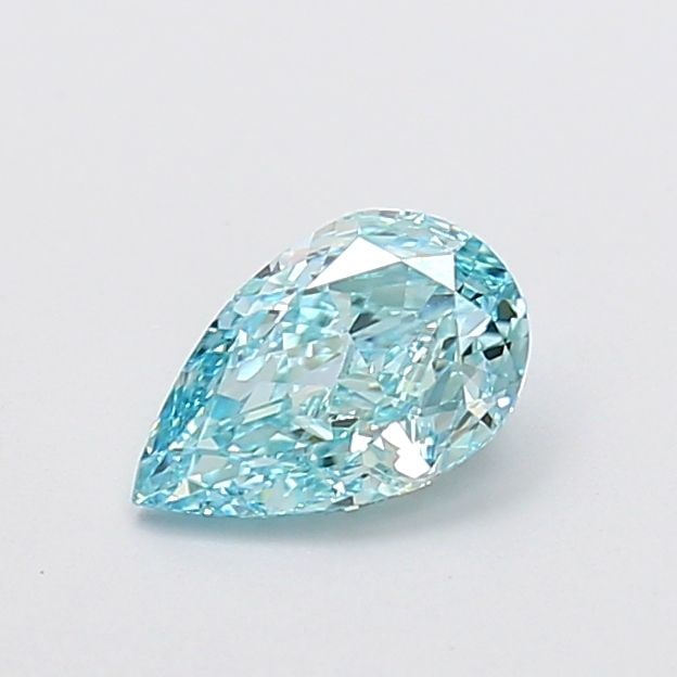 Loose Diamond - PEAR 1.05ct Fancy Vivid Greenish Blue VVS1: Loose Diamond - PEAR 1.05ct Fancy Vivid Greenish Blue VVS1 Source: This is a real non-mined Diamond that has been grown in a lab Shape: PEAR Carats: 1.05 Color: Fancy Vivid Greenish Blue Certification