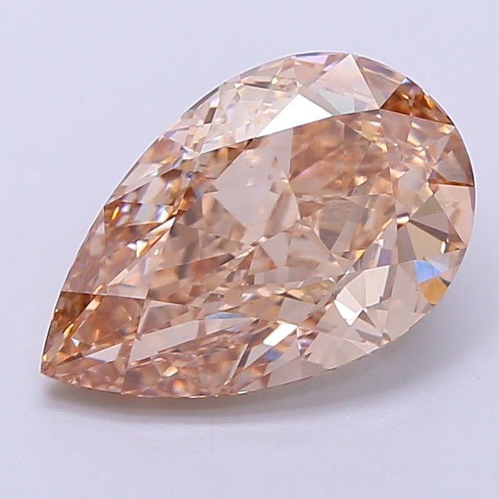 Loose Diamond - PEAR 3.73ct Fancy Light Brown VVS2: Loose Diamond - PEAR 3.73ct Fancy Light Brown VVS2 Source: This is a real non-mined Diamond that has been grown in a lab Shape: PEAR Carats: 3.73 Color: Fancy Light Brown Certification: IGI Video: