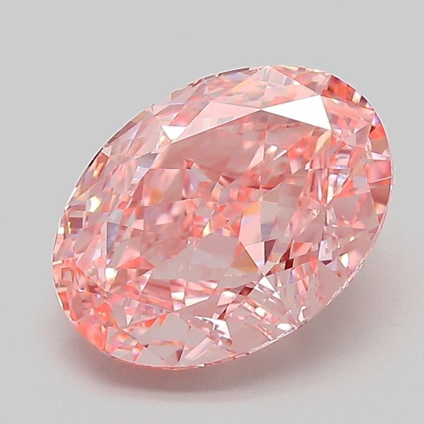 Loose Diamond - OVAL 3.13ct Fancy Vivid Pink VS1: Loose Diamond - OVAL 3.13ct Fancy Vivid Pink VS1 Source: This is a real non-mined Diamond that has been grown in a lab Shape: OVAL Carats: 3.13 Color: Fancy Vivid Pink Certification: IGI Video: