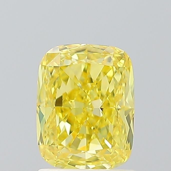 Loose Diamond - CUSHION MODIFIED 1.62ct Fancy Vivid Yellow VVS2: Loose Diamond - CUSHION MODIFIED 1.62ct Fancy Vivid Yellow VVS2 Source: This is a real non-mined Diamond that has been grown in a lab Shape: CUSHION MODIFIED Carats: 1.62 Color: Fancy Vivid Yellow Cer
