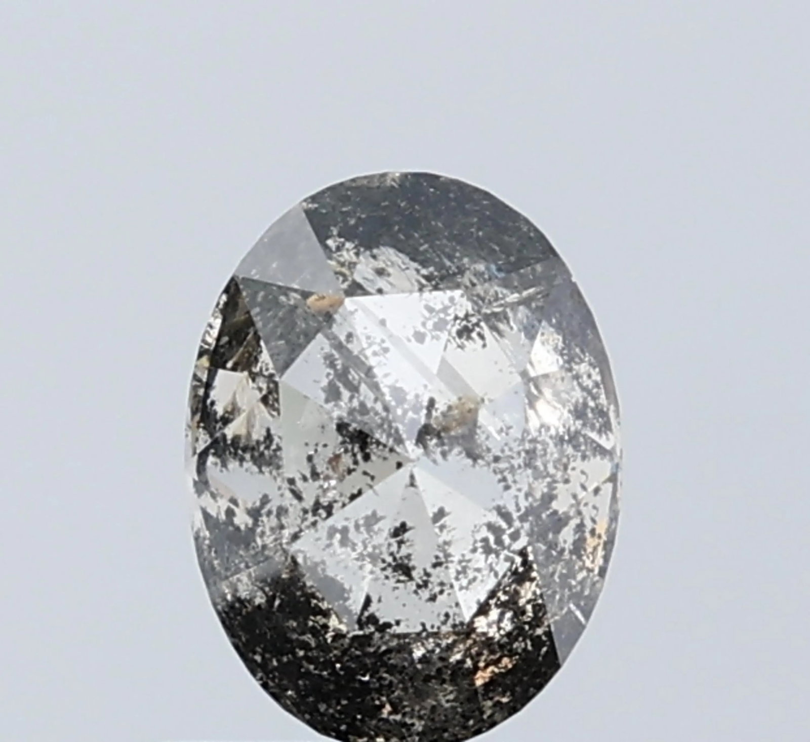 Loose Diamond - OVAL 1.07ct Salt and Pepper I3: Loose Diamond - OVAL 1.07ct Salt and Pepper I3 Source: Natural Shape: OVAL Carats: 1.07 Color: Salt and Pepper Certification: NONE Video:
