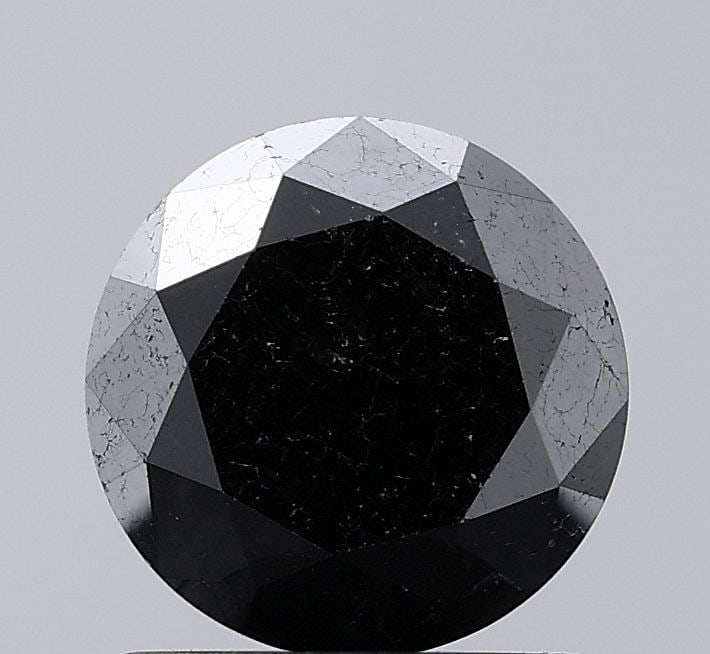 Loose Diamond - ROUND 1.7ct Fancy Black VS2: Loose Diamond - ROUND 1.7ct Fancy Black VS2 Source: Natural Shape: ROUND Carats: 1.7 Color: Fancy Black Certification: NONE Video: