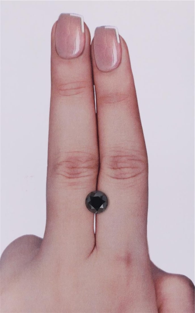 Loose Diamond - ROUND 1.92ct Black: Loose Diamond - ROUND 1.92ct Black Source: Natural Shape: ROUND Carats: 1.92 Color: Black Certification: IGI Video: