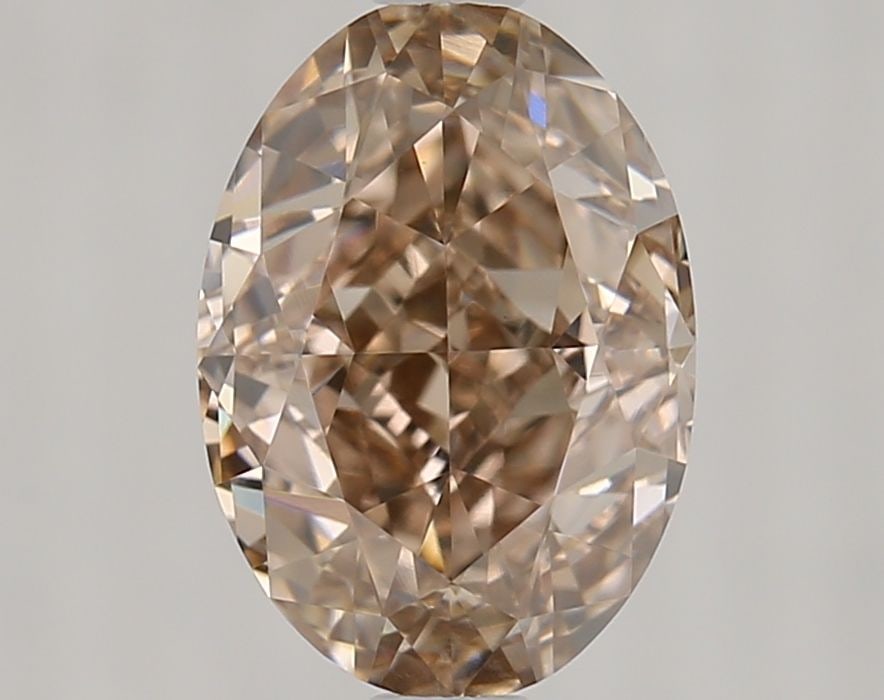 Loose Diamond - OVAL 1.61ct Fancy Orange Brown VS2: Loose Diamond - OVAL 1.61ct Fancy Orange Brown VS2 Source: Natural Shape: OVAL Carats: 1.61 Color: Fancy Orange Brown Certification: GIA Video: