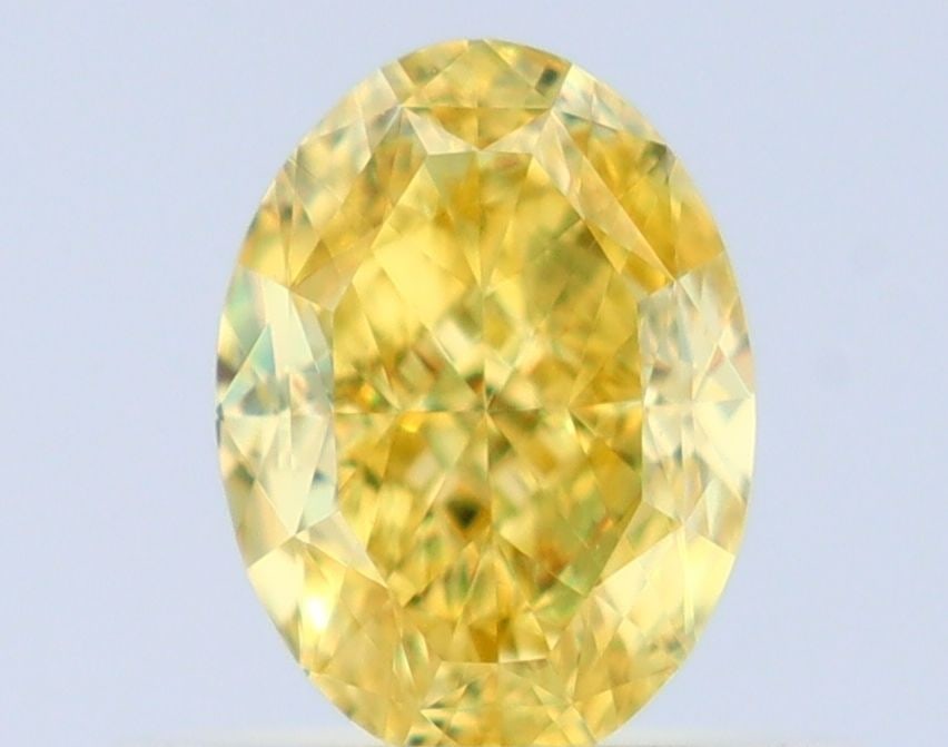 Loose Diamond - OVAL 0.57ct Fancy Intense Yellow VS1: Loose Diamond - OVAL 0.57ct Fancy Intense Yellow VS1 Source: Natural Shape: OVAL Carats: 0.57 Color: Fancy Intense Yellow Certification: GIA Video: