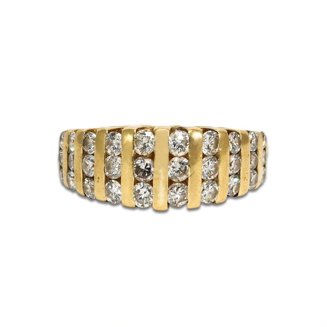 Diamond Ring 14k Yellow Gold 0.75 TDW Size 6.5 8.1g (1 of 7)