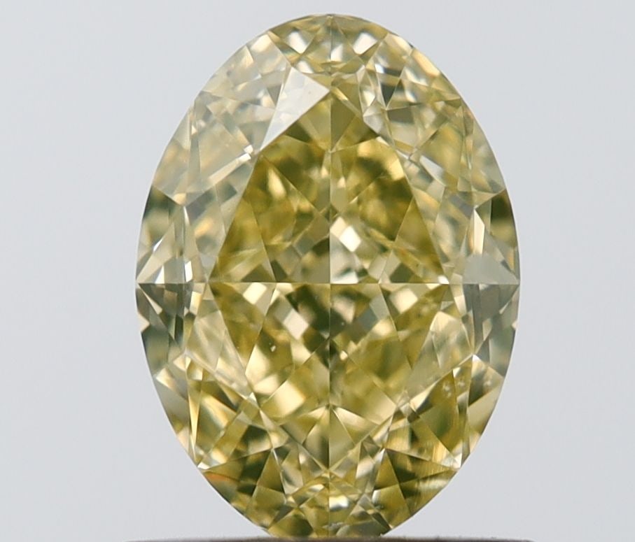 Loose Diamond - OVAL 1.0ct Fancy Intense Yellow VS2: Loose Diamond - OVAL 1.0ct Fancy Intense Yellow VS2 Source: Natural Shape: OVAL Carats: 1.0 Color: Fancy Intense Yellow Certification: GIA Video: