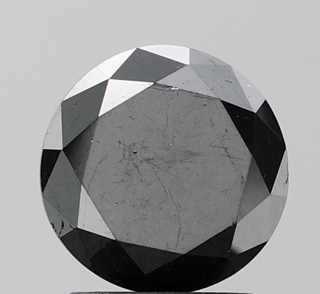 Loose Diamond - ROUND 2.48ct Fancy Black VS2: Loose Diamond - ROUND 2.48ct Fancy Black VS2 Source: Natural Shape: ROUND Carats: 2.48 Color: Fancy Black Certification: NONE Video: