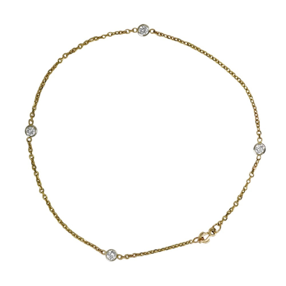 Unbranded 14K Gold Chain Bracelet with CZ 9in 2.7gr: Unbranded 14K Gold Chain Bracelet with CZ 9in 2.7gr Pre-owned unbranded chain bracelet in 14k yellow gold, accented with CZs and stamped 14k on the clasp. Specifications Brand: Unbranded Type: Bracele