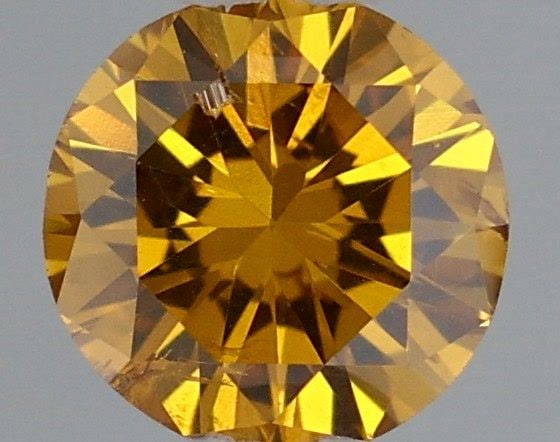 Loose Diamond - ROUND 0.22ct Fancy Deep Orange Yellow: Loose Diamond - ROUND 0.22ct Fancy Deep Orange Yellow Source: Natural Shape: ROUND Carats: 0.22 Color: Fancy Deep Orange Yellow Certification: GIA Video: