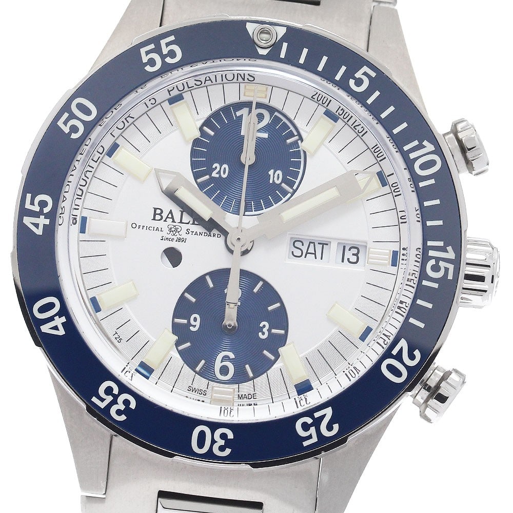 BALLWATCH Roadmaster Rescue Mens Chronograph Day Date Watch DC3030C-S1J-WH (1 of 7)