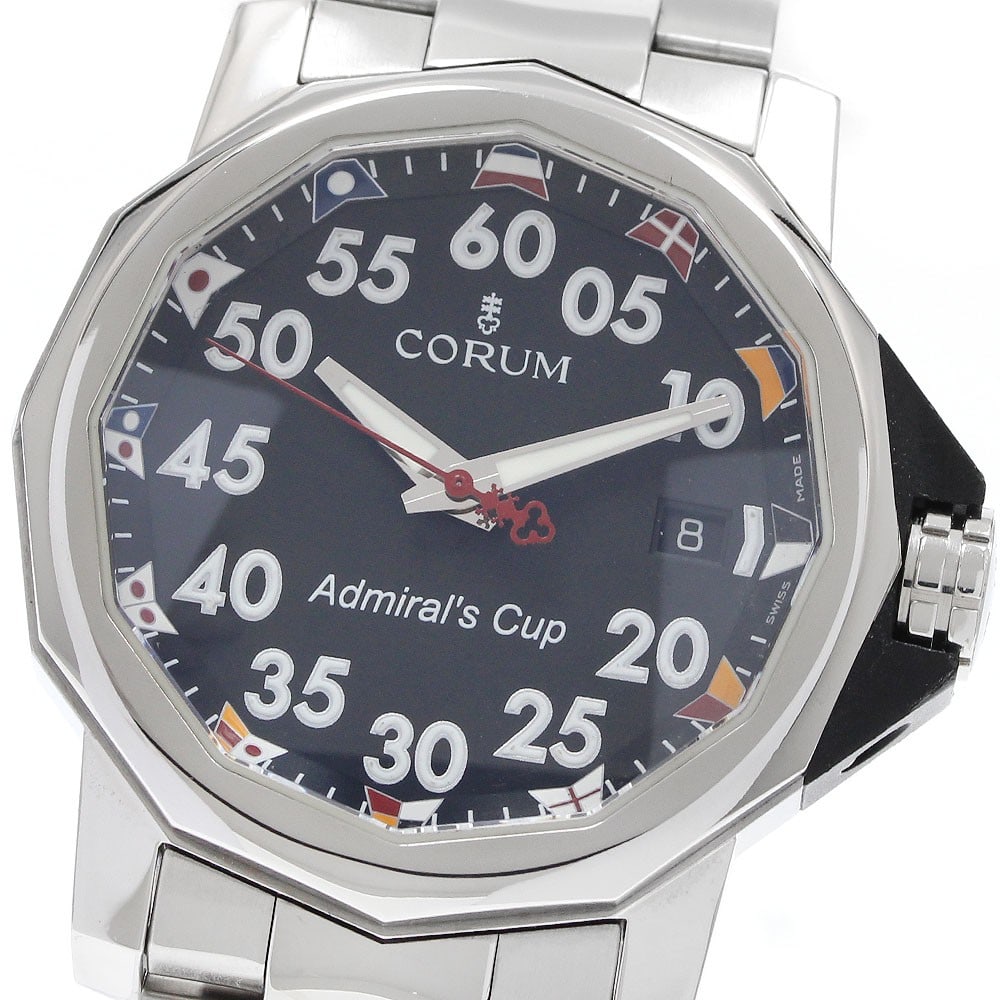 CORUM Admiral's Cup 01.0010 automatic date mens wristwatch (1 of 6)