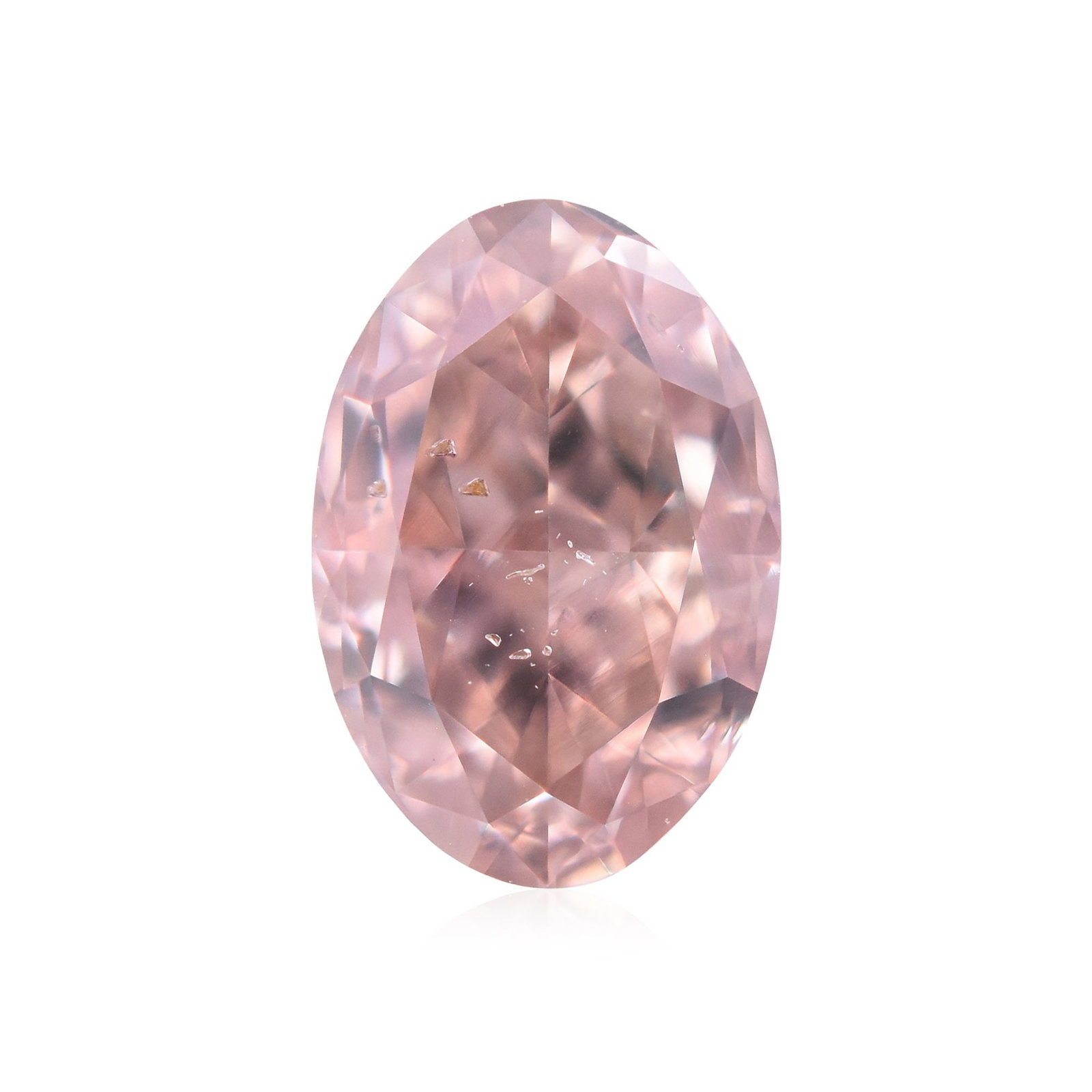 Loose Diamond - OVAL 0.65ct Fancy Orangey Pink SI2: Loose Diamond - OVAL 0.65ct Fancy Orangey Pink SI2 Source: Natural Shape: OVAL Carats: 0.65 Color: Fancy Orangey Pink Certification: GIA Video: