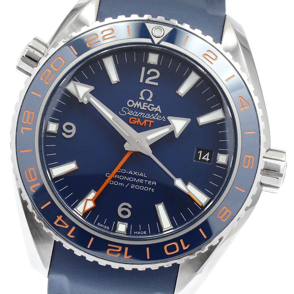 Omega Seamaster Planet Ocean GoodPlanet GMT 232.32.44.22.03.001 Watch: Omega Seamaster Planet Ocean GoodPlanet GMT 232.32.44.22.03.001 Watch Pre-owned OMEGA Seamaster Planet Ocean GoodPlanet GMT men's wristwatch, reference 232.32.44.22.03.001. It features a stainless