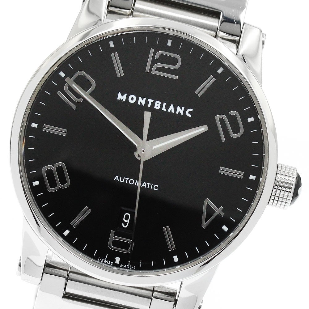 Montblanc TimeWalker 7188 mens automatic date wristwatch: Montblanc TimeWalker 7188 mens automatic date wristwatch Montblanc TimeWalker Date men's wristwatch, model 7188, with automatic movement and date function. This pre-owned Swiss-made watch features a s