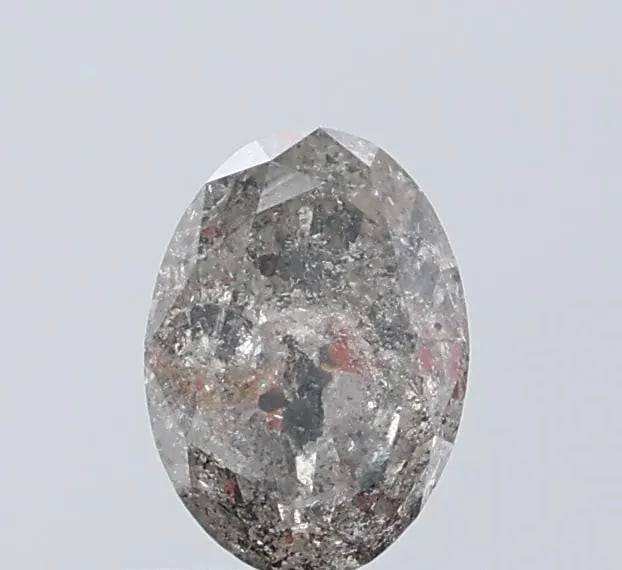 Loose Diamond - OVAL 1.03ct Salt and Pepper I3: Loose Diamond - OVAL 1.03ct Salt and Pepper I3 Source: Natural Shape: OVAL Carats: 1.03 Color: Salt and Pepper Certification: NONE Video: