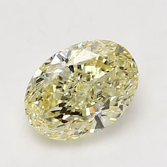 Loose Diamond - OVAL 1.52ct Fancy Light Yellow SI1: Loose Diamond - OVAL 1.52ct Fancy Light Yellow SI1 Source: Natural Shape: OVAL Carats: 1.52 Color: Fancy Light Yellow Certification: GIA Video: