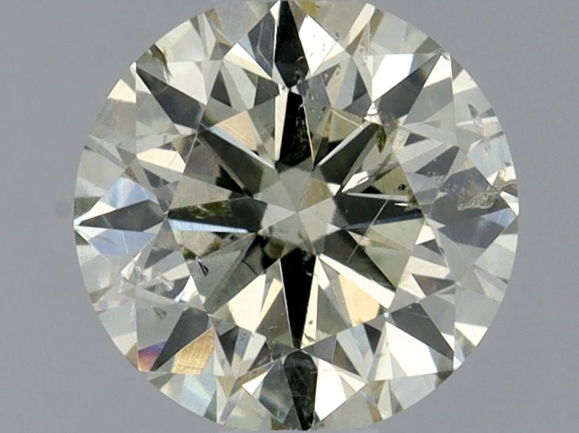 Loose Diamond - ROUND 0.47ct Light Yellowish Green I1: Loose Diamond - ROUND 0.47ct Light Yellowish Green I1 Source: Natural Shape: ROUND Carats: 0.47 Color: Light Yellowish Green Certification: GIA Video: