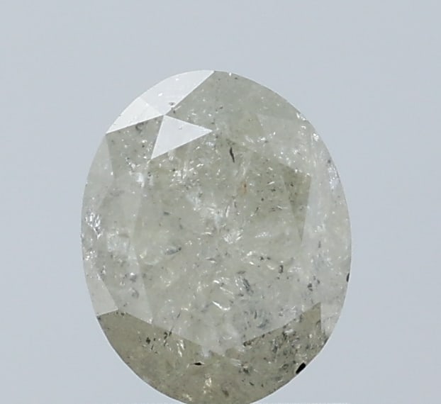 Loose Diamond - OVAL 1.7ct Salt and Pepper I3: Loose Diamond - OVAL 1.7ct Salt and Pepper I3 Source: Natural Shape: OVAL Carats: 1.7 Color: Salt and Pepper Certification: NONE Video: