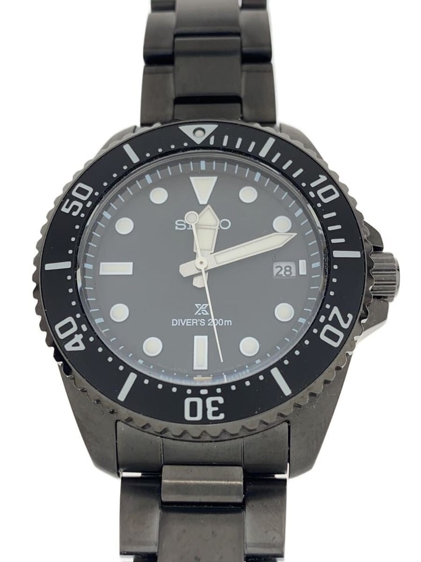 Seiko Prospex solar diver men's stainless steel wristwatch (1 of 6)