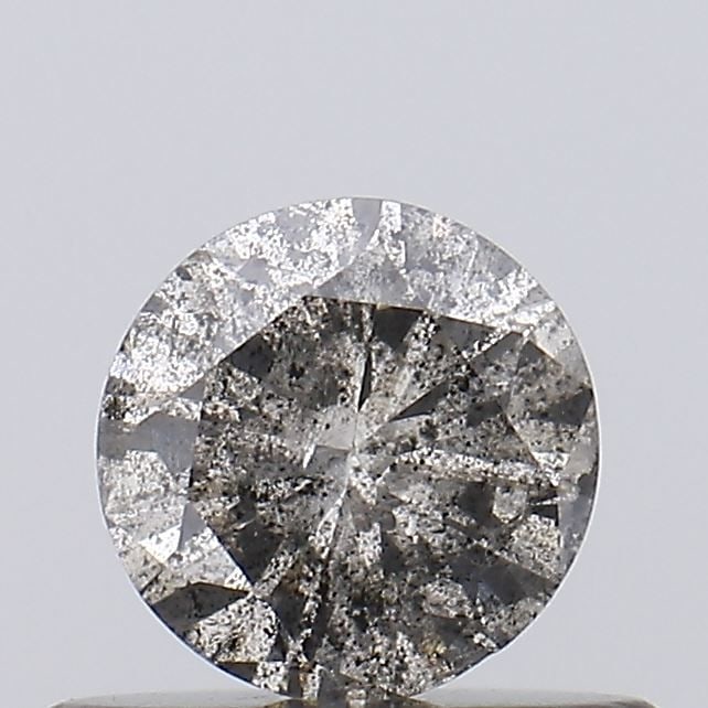 Loose Diamond - ROUND 0.39ct Salt and Pepper I3: Loose Diamond - ROUND 0.39ct Salt and Pepper I3 Source: Natural Shape: ROUND Carats: 0.39 Color: Salt and Pepper Certification: NONE Video: