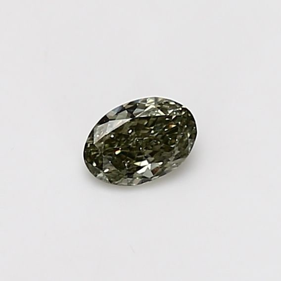 Loose Diamond - OVAL 0.2ct Fancy Grayish Yellowish Green SI2: Loose Diamond - OVAL 0.2ct Fancy Grayish Yellowish Green SI2 Source: Natural Shape: OVAL Carats: 0.2 Color: Fancy Grayish Yellowish Green Certification: GIA Video: