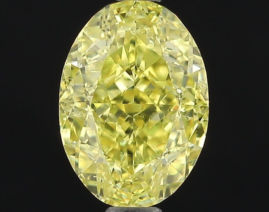 Loose Diamond - OVAL 1.02ct Fancy Intense Yellow SI1: Loose Diamond - OVAL 1.02ct Fancy Intense Yellow SI1 Source: Natural Shape: OVAL Carats: 1.02 Color: Fancy Intense Yellow Certification: GIA Video:
